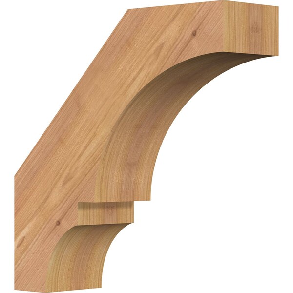 Ekena Millwork 3 1/2"W x 12"D x 12"H Balboa Smooth Knee Brace, Western Red Cedar BRC04X12X12BOA00SWR - main